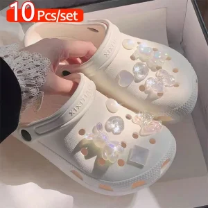Sabots de jardin, breloques pour chaussures, accessoires de chaussures élégants et mignons, décoration de chaussures de plage d’été pour femmes et filles, 10 pièces Sabots de jardin, breloques pour chaussures, accessoires de chaussures élégants et mignons, décoration de chaussures de plage d’été pour femmes et filles, 10 pièces