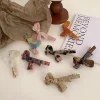 Épingle à cheveux avec nœud en acide acétique marbré de 2023CM, accessoires pour cheveux, jolie fille, frange, Clip de bord, nouvelle collection 6.5