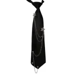 Japonais punk tie étudiant uniforme vintage étoile chaîne pré-attachée pour femmes