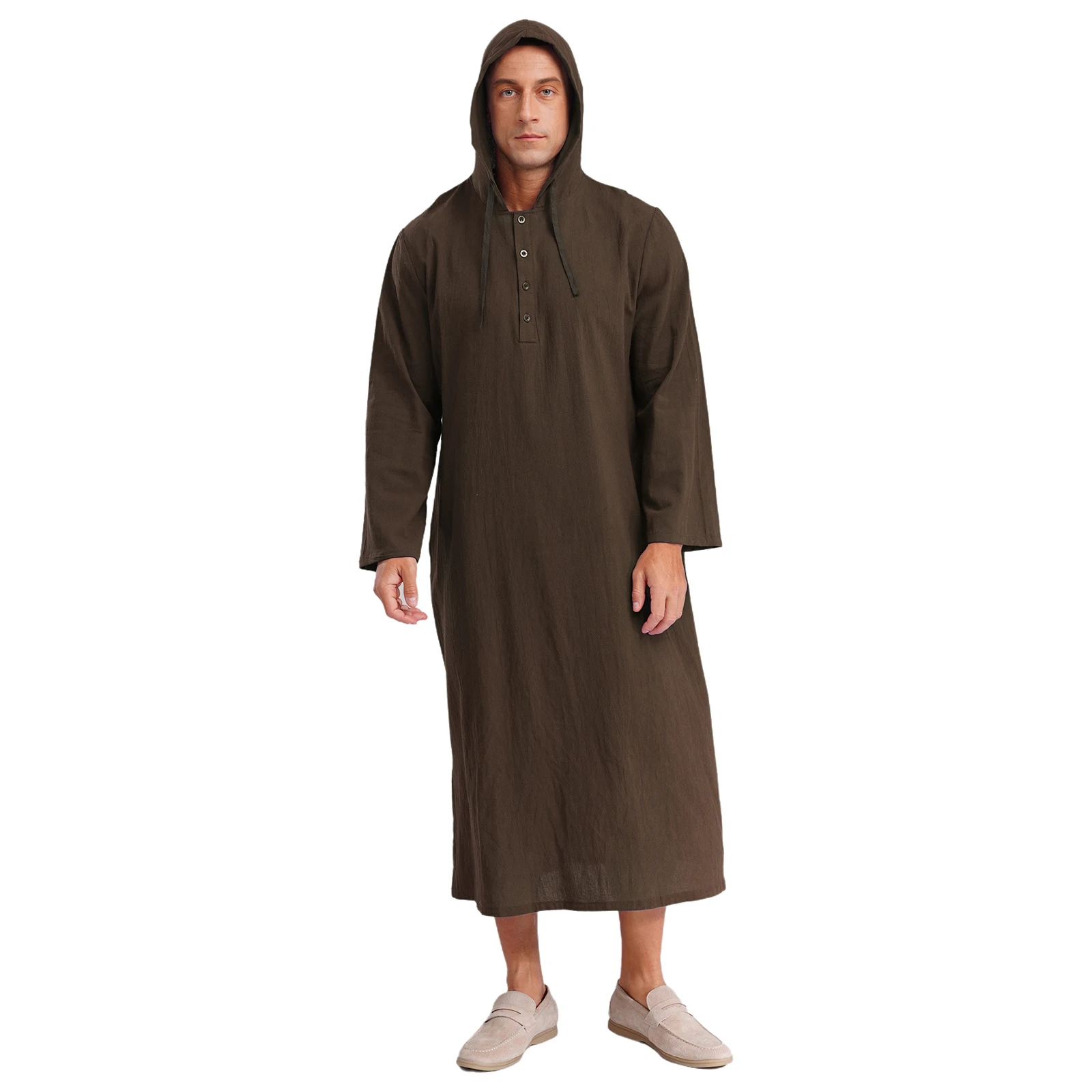 caftan islamique musulman jubba arabe thobe vêtements pour hommes à capuche manches longues poches boutons longue robe ample chemise robes caftan islamique musulman jubba arabe thobe vêtements pour hommes à capuche manches longues poches boutons longue robe ample chemise robes