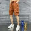 vêtements de travail fins et décontractés pour hommes japonais, cinq points, amples, polyvalents, pantalons de sport mi sports, été