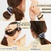 chouchou 100% soie pour cheveux, fait à la main, bandeaux de mûrier pur, accessoires pour cheveux pour femmes et filles, boîte de cheveux naturelle de couleur pure