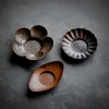 dessous de verre japonais en cuivre, porte gobelet à thé, petit coussin d'isolation thermique, service à thé kung fu, maison du vermont, boîte cadeau de cérémonie du thé