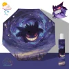 pokémon entourant le ciel étoilé genggui parapluie entièrement automatique parasol de protection solaire parapluie pliant