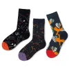 chaussettes de marée unisexes, tube haut, tendance, illustration artistique, chaussettes de sport pour couple, chaussures pour hommes et femmes