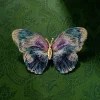 Broche papillon brodée exquise pour femme, haut de gamme, élégant, rétro, Corsage d&rsquo;insecte, Design haut de gamme, accessoire de costume