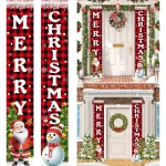 Joyeux noël porte bannière décoration 2025 décor de noël pour la maison noël suspendus ornements Navidad Noel cadeaux nouvel an 2026 Joyeux noël porte bannière décoration 2025 décor de noël pour la maison noël suspendus ornements Navidad Noel cadeaux nouvel an 2026