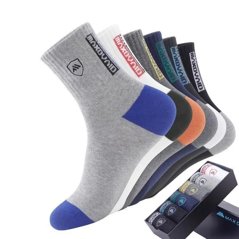 chaussettes mi mollet respirantes absorbant la transpiration pour hommes, chaussettes longues, chaussettes chaudes, chaussettes de sport carillon polyvalentes, automne et hiver, 5 paires chaussettes mi mollet respirantes absorbant la transpiration pour hommes, chaussettes longues, chaussettes chaudes, chaussettes de sport carillon polyvalentes, automne et hiver, 5 paires