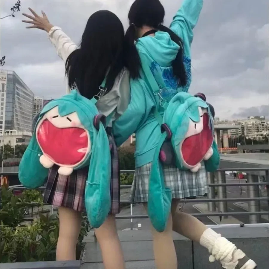 hatsune sac à dos de rangement de maquillage, figurine anime, kawaii, itabag, sac à dos de voyage transparent, jouets pour Étudiants, cadeaux d'anniversaire hatsune sac à dos de rangement de maquillage, figurine anime, kawaii, itabag, sac à dos de voyage transparent, jouets pour Étudiants, cadeaux d'anniversaire