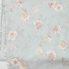petit tissu sergé imprimé floral gris kaki 160x50cm, tissu à coudre en coton doux et durable 40s