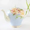 service à café européen 15 pièces, théière à fleurs en céramique, tasse en porcelaine à la mode et porcelaine domestique