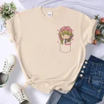 Mitsuri-T-shirt graphique pour femme, haut graphique, vêtements manga, 600