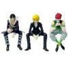 figurine de dessin animé hunter × hunter kurapika, 13cm, chrollo illumi hisoka, collection de figurines, bouchon de nouilles, modèle de jouets cadeaux