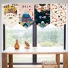 rideau de porte triangulaire noren japonais, porte courte, fanion de cuisine, porte de séparation, porche dominant, bannière de confrontation, décor personnalisé