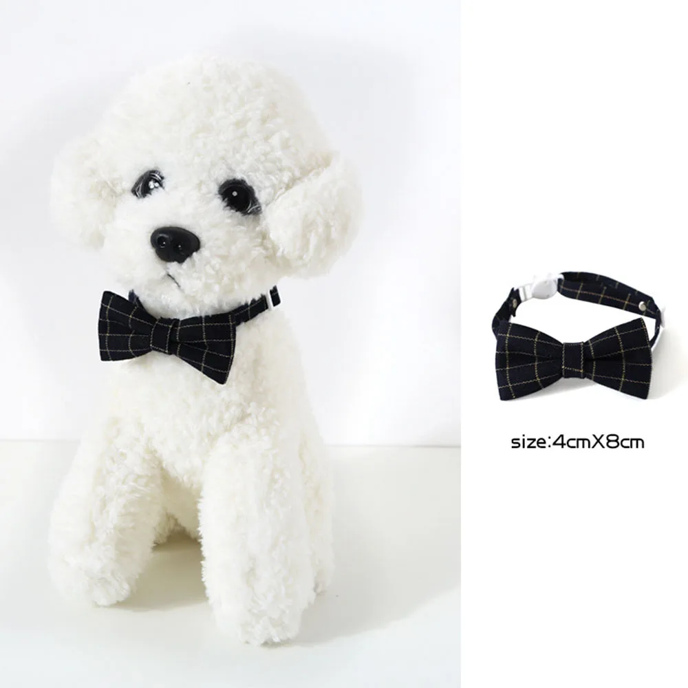 nœud papillon réglable pour animaux de compagnie, costume formel pour chiot, petit chien, collier de toilettage pour chats, accessoires de fête nœud papillon réglable pour animaux de compagnie, costume formel pour chiot, petit chien, collier de toilettage pour chats, accessoires de fête