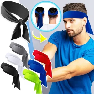 Bandeau de sport de Tennis solide, basket-ball, Yoga, absorbant la sueur, Cool, robuste, noué, pour l&rsquo;extérieur, multicolore, doux