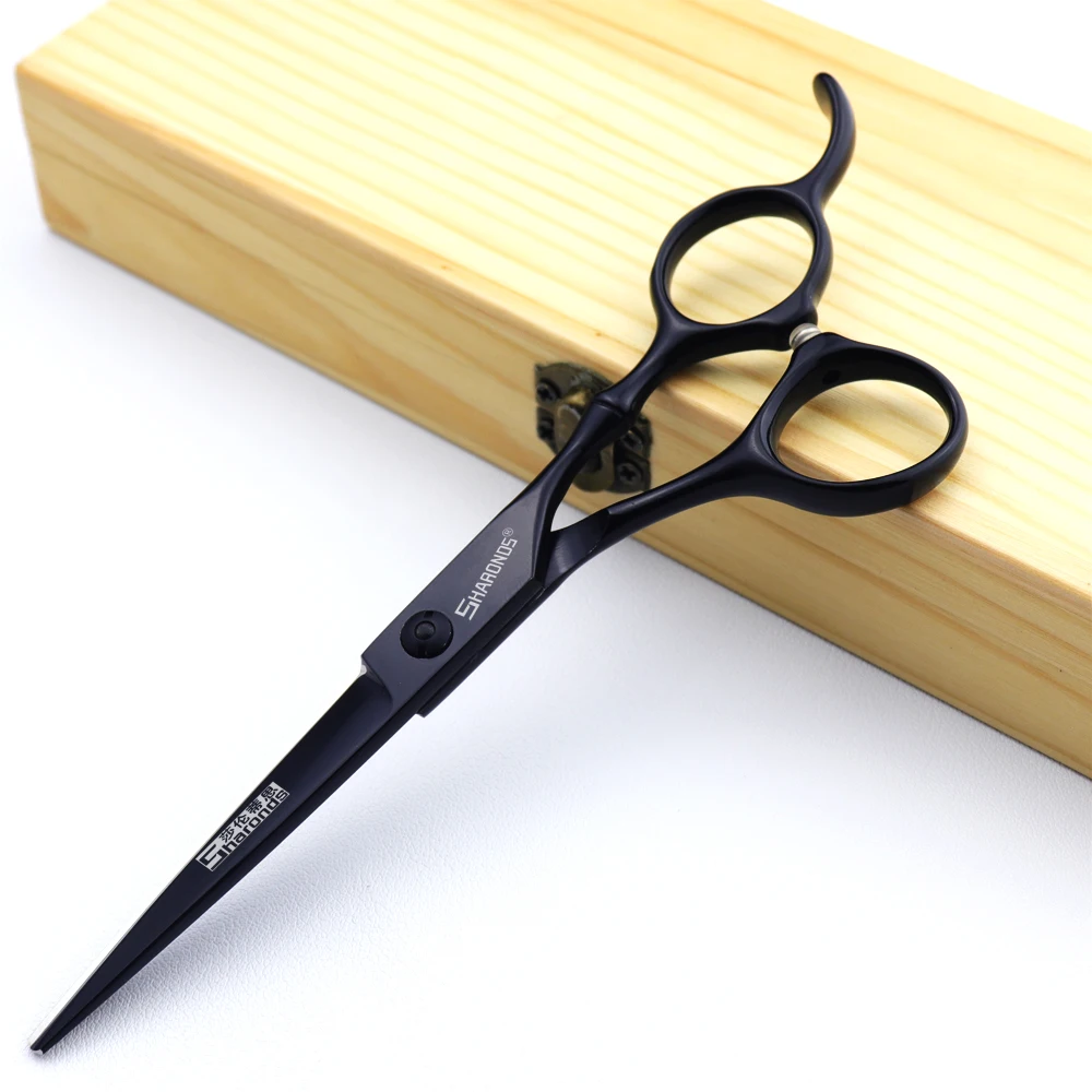 ciseaux de coiffure professionnels japonais, coupe de cheveux plate, 6/7 pouces, 440c, sac cadeau gratuit, peigne ciseaux de coiffure professionnels japonais, coupe de cheveux plate, 6/7 pouces, 440c, sac cadeau gratuit, peigne