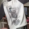 t shirt à manches longues pour femmes, haut kawaii harajuku, sous culture gothique japonaise, t shirts pour étudiants, vêtements d'extérieur de printemps