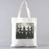 vintage filles sera filles sorcière toile sac halloween femmes sac à bandoulière décontracté drôle sorcière fourre tout sac witchy vibes graphique