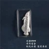 outil de brassage de thé en argent, accessoires de cérémonie du thé, animaux de thé en forme de poisson rouge, figurines décoratives de qualité de l'eau adoucie, 1/5 pièces