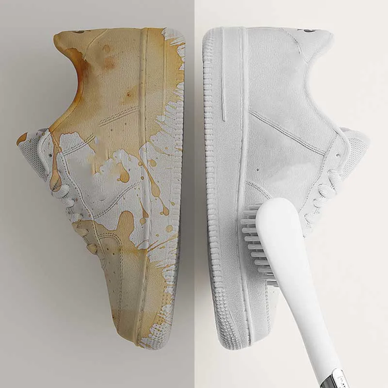  brosse à chaussures à poils souples à long manche, brosse de nettoyage domestique multifonctionnelle, outil de nettoyage de chaussures, aucun dommage aux chaussures brosse à chaussures à poils souples à long manche, brosse de nettoyage domestique multifonctionnelle, outil de nettoyage de chaussures, aucun dommage aux chaussures