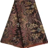 tissu africain damassé aso oke, 5yards d'épaisseur, qualité 2024, brocart jacquard, cousu pour couvre chef de mariage nigérian, vêtements aso obi
