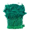 garniture de plumes de dinde marabout colorées de 2 mètres, 8 à 10cm, artisanat de couture, plume, robe, chapeau, décor de plumes, frange de ruban