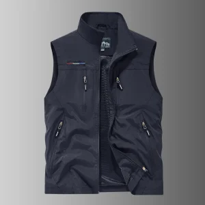 Nouvelle veste à capuche de mode automne-hiver, veste d’extérieur à col montant pour hommes fonctionnelle multi-poches imperméable et à séchage rapide Nouvelle veste à capuche de mode automne-hiver, veste d’extérieur à col montant pour hommes fonctionnelle multi-poches imperméable et à séchage rapide
