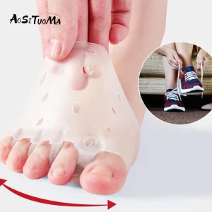2 coussinets de pied avant en silicone confortables, parfaits pour la nuit et un usage domestique, santé des pieds et instituts d&rsquo;Oignon