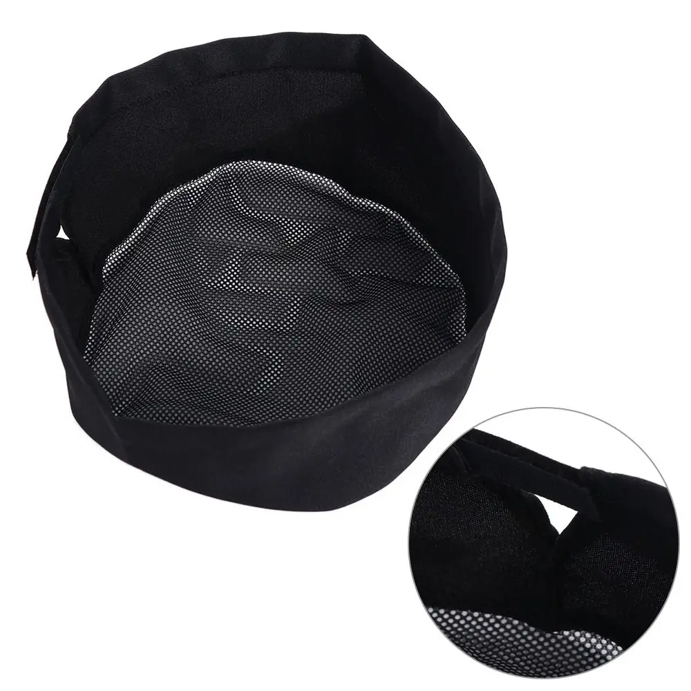 casquette à sushi respirante de style japonais avec dessus en maille, casquette plate de chef monocouche, sangle réglable, chapeau de chef confortable casquette à sushi respirante de style japonais avec dessus en maille, casquette plate de chef monocouche, sangle réglable, chapeau de chef confortable