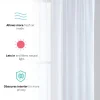 rideaux transparents pour fenêtres de chambre à coucher, rideau en tulle en fil blanc massif décontracté pour pépinière/salon, traitements de fenêtre de cuisine