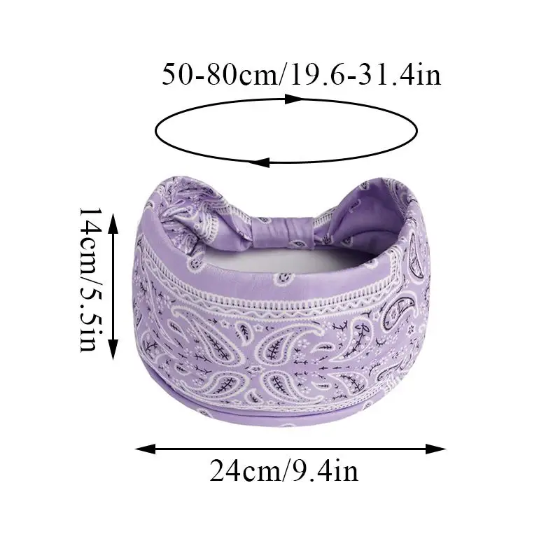 bandes larges de sauna boho pour femmes, turban élastique à nœud vintage, enveloppement de sauna pour filles, bandana en coton doux, accessoires pour cheveux bandes larges de sauna boho pour femmes, turban élastique à nœud vintage, enveloppement de sauna pour filles, bandana en coton doux, accessoires pour cheveux
