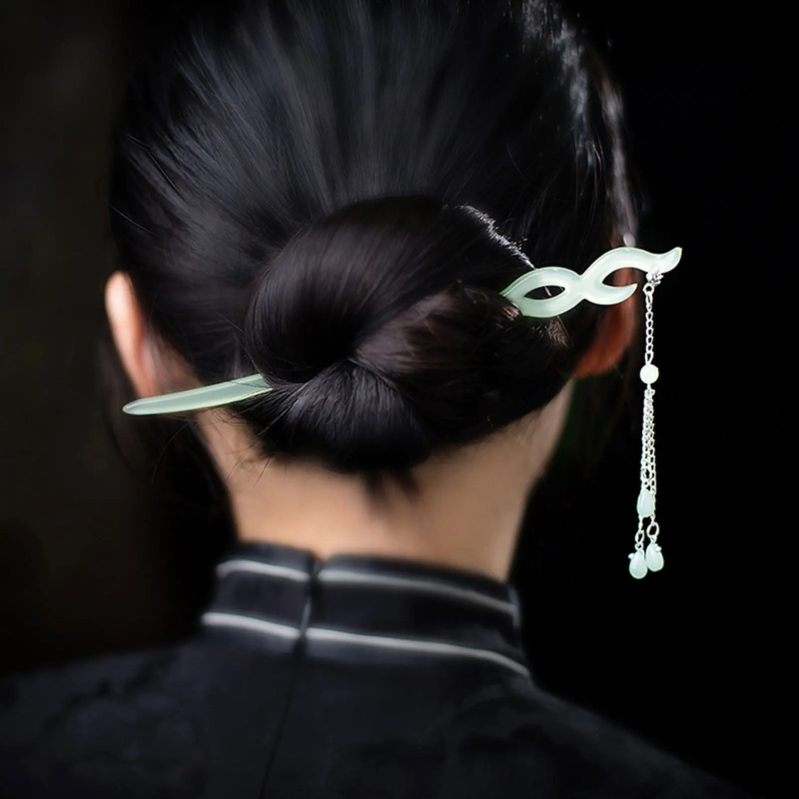 bâtonnets à cheveux traditionnels chinois hanfu pour femmes, accessoires de cheveux, pompon, perle, fourcommuniste, coiffure, pièce de sauna vintage bâtonnets à cheveux traditionnels chinois hanfu pour femmes, accessoires de cheveux, pompon, perle, fourcommuniste, coiffure, pièce de sauna vintage