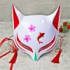 Masque de mode fait à la main Festival Cosplay cadeau Anime masque de renard cloche demi-visage masque de chat pour les Conventions d’anime fêtes costumées Masque de mode fait à la main Festival Cosplay cadeau Anime masque de renard cloche demi-visage masque de chat pour les Conventions d’anime fêtes costumées