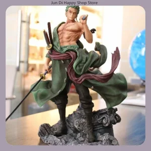 Figurine de dessin animé Zoro debout, 32cm, une pièce, modèle pour décoration de bureau, figurine d&rsquo;action à collectionner, cadeau pour les Fans