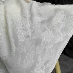 Tissu Jacquard à motifs beiges pour robe, tissu de styliste, vêtements de mode, bricolage, matériel de couture au mètre