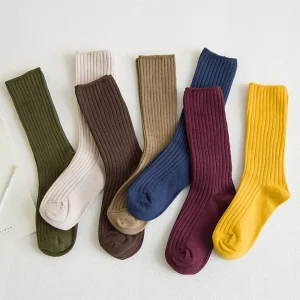 1 paire rétro femmes coton chaussettes amples automne hiver tricot couleur unie longs noir coréen japonais étudiant filles bas 1 paire rétro femmes coton chaussettes amples automne hiver tricot couleur unie longs noir coréen japonais étudiant filles bas