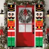 joyeux noël porte bannière décoration 2025 décor de noël pour la maison noël suspendus ornements navidad noel cadeaux nouvel an 2026