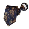 cravate pré attachée pour hommes et femmes, style paisley, fermeture éclair, rayures à carreaux, jacquard classique, 8cm, cravate d'affaires, accessoires de mariage pour hommes