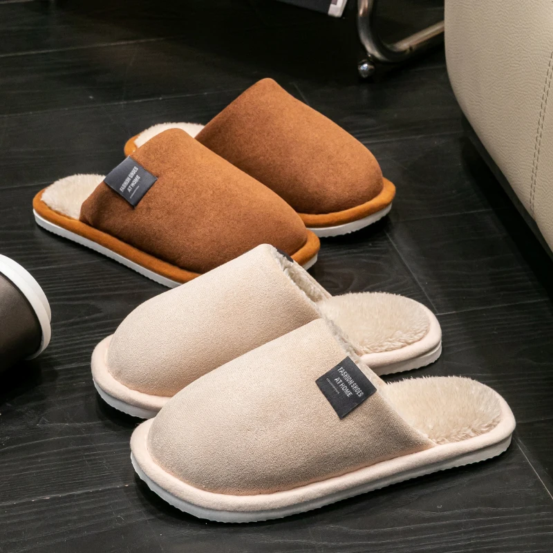nouvelle tendance hiver couple intérieur antidérapant pour hommes femmes tongs pantoufles chaudes maison diapositives décontracté chambre doux confort chaussures nouvelle tendance hiver couple intérieur antidérapant pour hommes femmes tongs pantoufles chaudes maison diapositives décontracté chambre doux confort chaussures