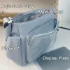y2k sac d'École japonais harajuku pour adolescentes, à bandoulière itabag transparent, mignon, plaque d'affichage de danemark ges, diy, nouvelle collection