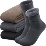3 paires de chaussettes de bottes pour femmes, chaussettes thermiques pour l’hiver épais, chaussettes chaudes d’extérieur, douces et chaudes, classiques, en coton pour grandes filles 3 paires de chaussettes de bottes pour femmes, chaussettes thermiques pour l’hiver épais, chaussettes chaudes d’extérieur, douces et chaudes, classiques, en coton pour grandes filles