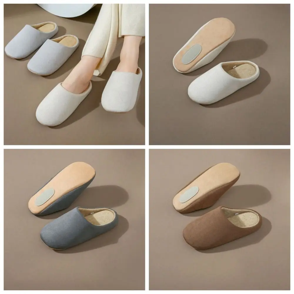 pantoufles de sieste confortables et décontractées en daim, pantoufles simples antidérapantes à bout fermé, chaussures de maison plates, pantoufles d'intérieur pour femmes pantoufles de sieste confortables et décontractées en daim, pantoufles simples antidérapantes à bout fermé, chaussures de maison plates, pantoufles d'intérieur pour femmes