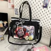 Sac à bandoulière Transparent de Style japonais, joli sac Ita décontracté texturé couleur bonbon pour filles, sacs de rangement légers à bandoulière
