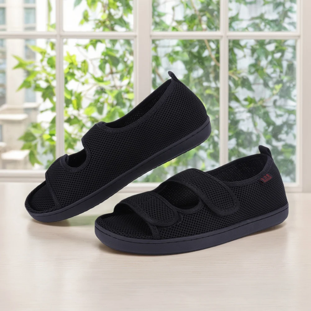 sandales pour diabétiques, crochet et boucle réglables, sandales de marche d'été, pieds larges, chaussures gonflées pour personnes âgées, gonflement des pieds sensibles sandales pour diabétiques, crochet et boucle réglables, sandales de marche d'été, pieds larges, chaussures gonflées pour personnes âgées, gonflement des pieds sensibles