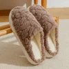 offre spéciale de la saison pantoufles en coton intérieur chaud fourrure femmes usage domestique hiver anti dérapant nouveau style hommes maison pantoufles confort