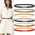 Ceinture Vintage de Haute Qualité pour Femme, Fine, Environnement, Serrure Dorée, Robe Jean, Pull, Nouvelle Mode Ceinture Vintage de Haute Qualité pour Femme, Fine, Environnement, Serrure Dorée, Robe Jean, Pull, Nouvelle Mode
