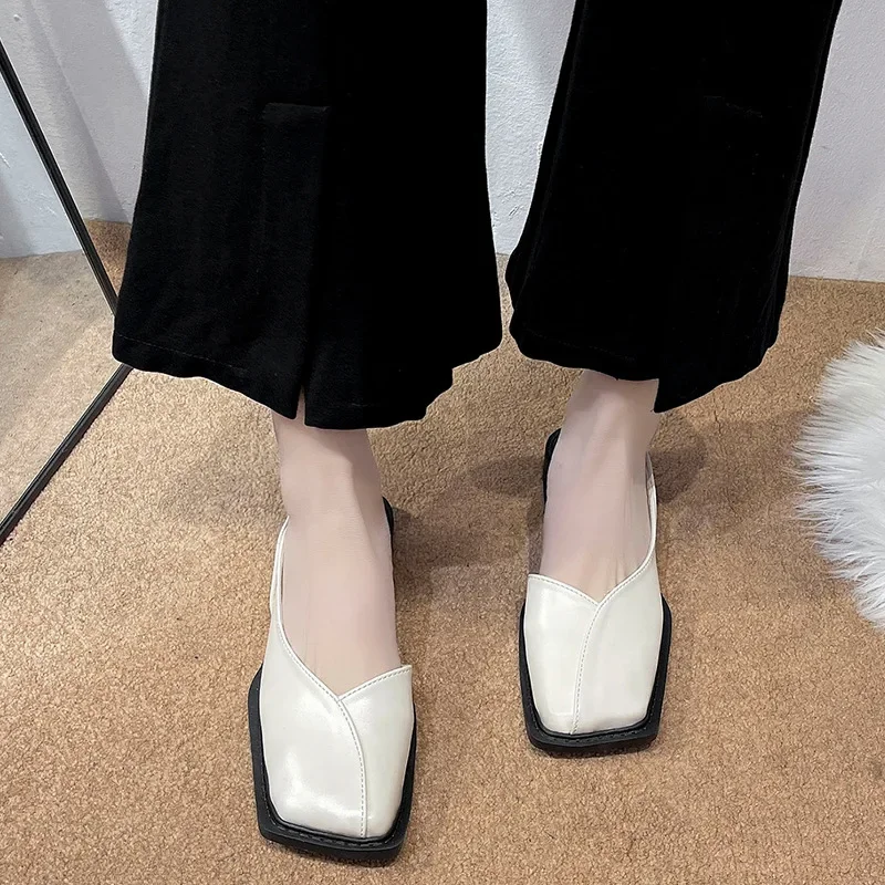 sandales carrées Élégantes pour femme, chaussures plates à talons bas, de marque de styliste, de ix sandales carrées Élégantes pour femme, chaussures plates à talons bas, de marque de styliste, de ix
