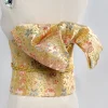 Yukata japonais traditionnel classique Geisha Kimono Obi ceinture Sakura imprimé Cummerbunds nœud papillon Noble rétro ceinture japonaise Yukata japonais traditionnel classique Geisha Kimono Obi ceinture Sakura imprimé Cummerbunds nœud papillon Noble rétro ceinture japonaise