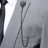 broche style chinois su chaîne hommes mode loisirs costume d'affaires accessoires alliage broche cadeaux